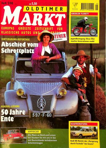 Deckblatt Oldtimer Markt (05/1998)